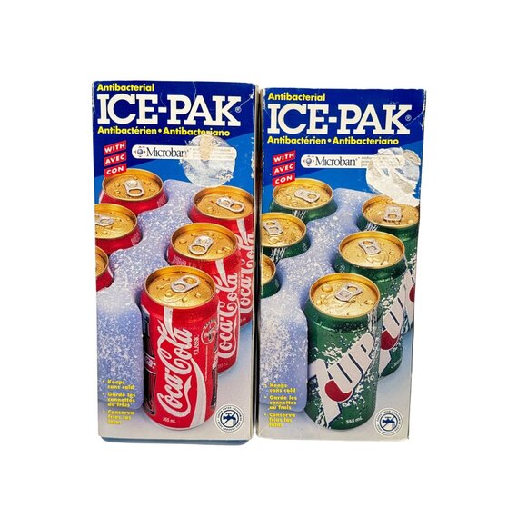 Vintage Ice Pak for Coolers Lot 7up Coca Cola Advertising Cans Bottles Soda NEW - Picture 4 of 4